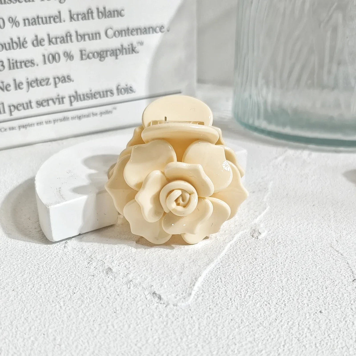 Camellia Hair Claw - Ice Cream Cake