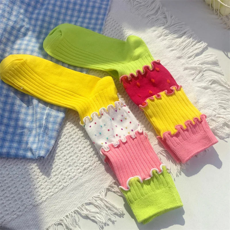 Ruffle Tier Crew Socks
