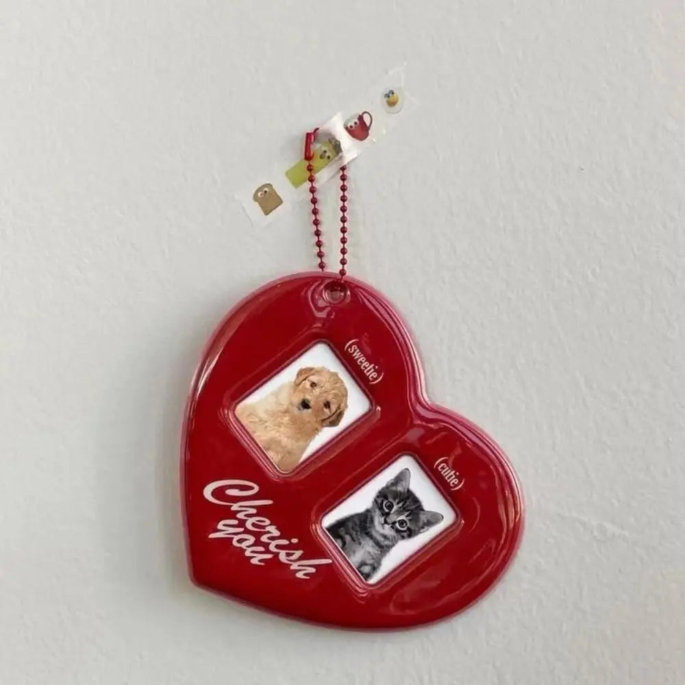 Heart Photo Frame Keychain