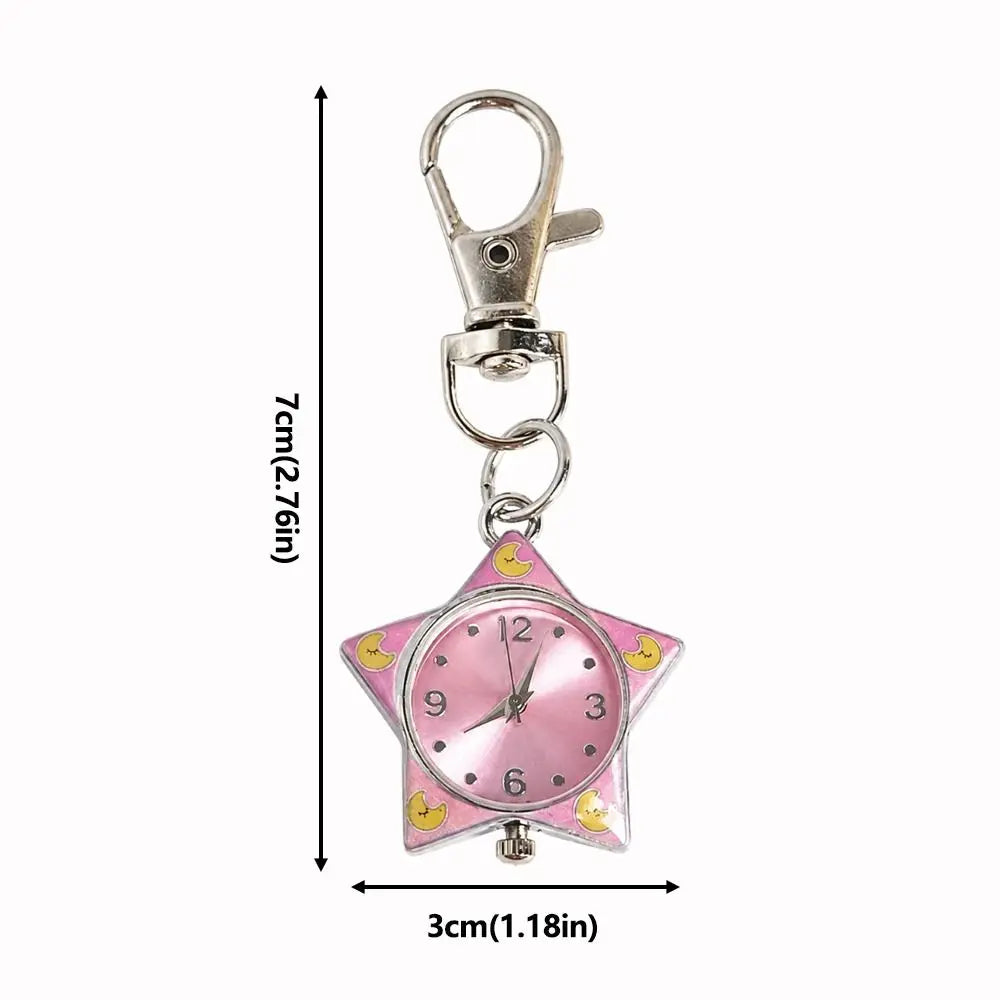 Pop Colour y2K Clip-On Keychain Star Watch
