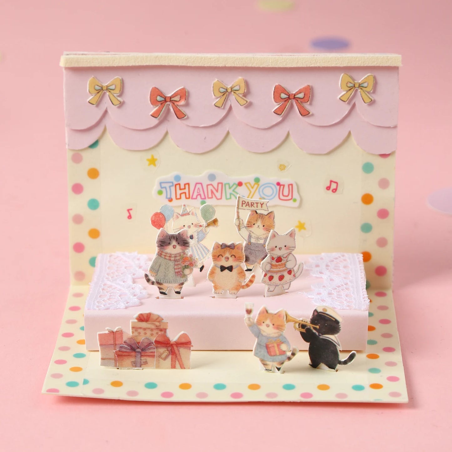 Cat Party Washi Tape - Ice Cream Cake