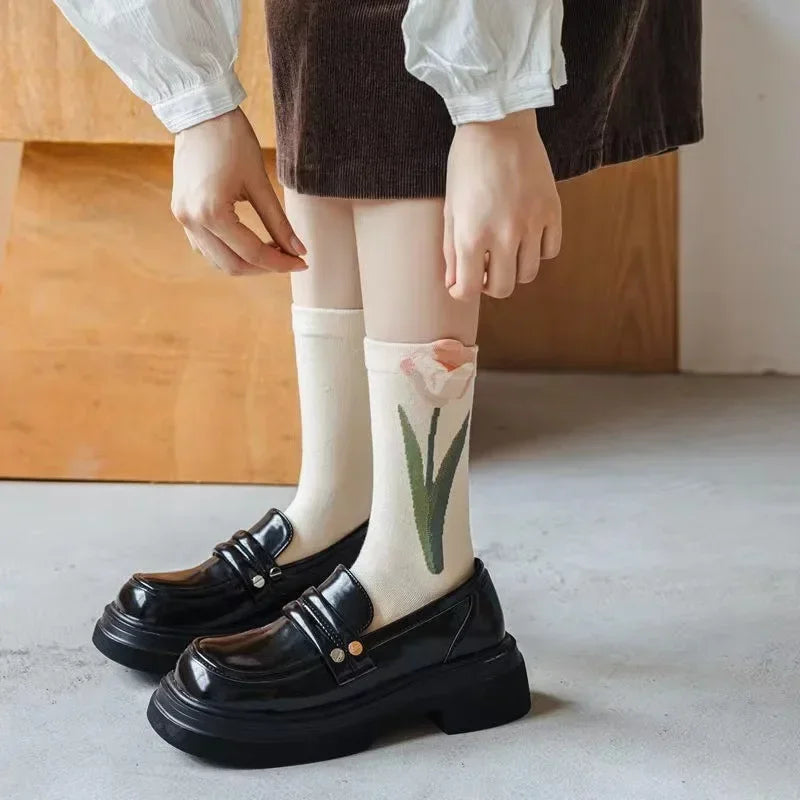 Flower Power Crew Socks