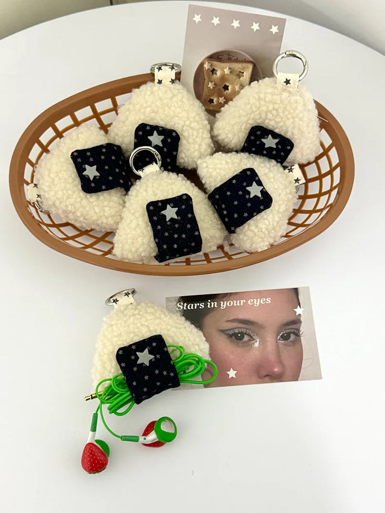 Onigiri Rice Ball Wire Tidy Clip-On Keychain