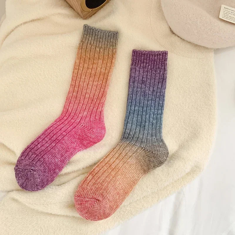 Dreamy Gradient Crew Socks