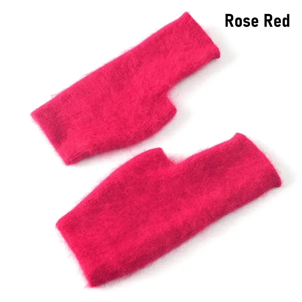 Fuzzy Fingerless Gloves