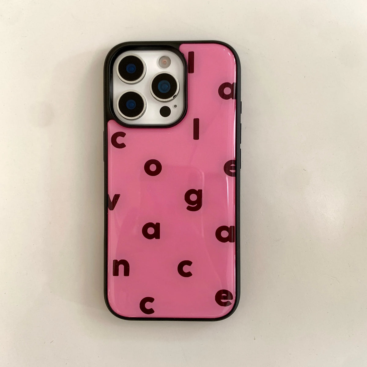 Glossy Alphabet iPhone Case