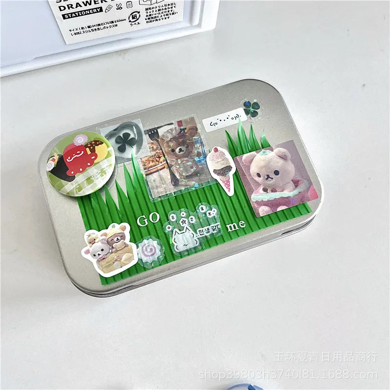 14Pcs Kawaii Japanese Retro Cartoon Badge 25mm Cute Mini Button Pin Badges for Backpack Makeup Pouch Pencil Case DIY Decoration - Ice Cream Cake