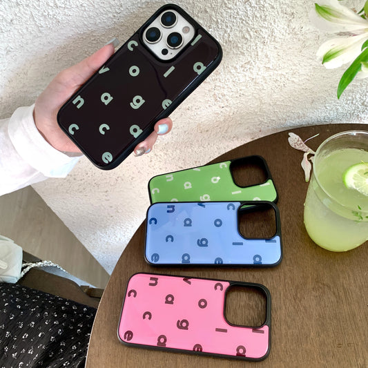 Glossy Alphabet iPhone Case