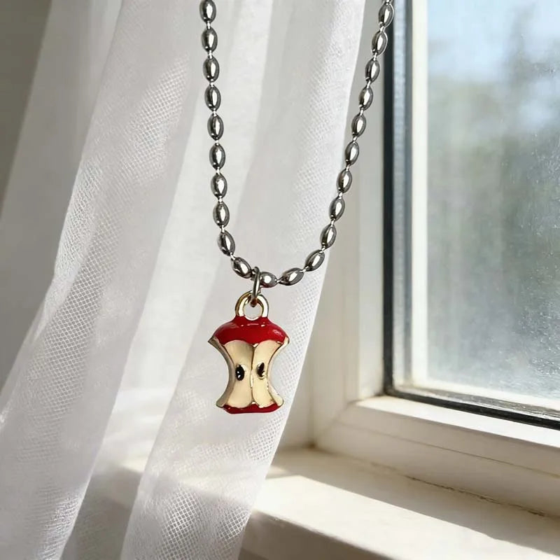 Apple Core Charm Necklace