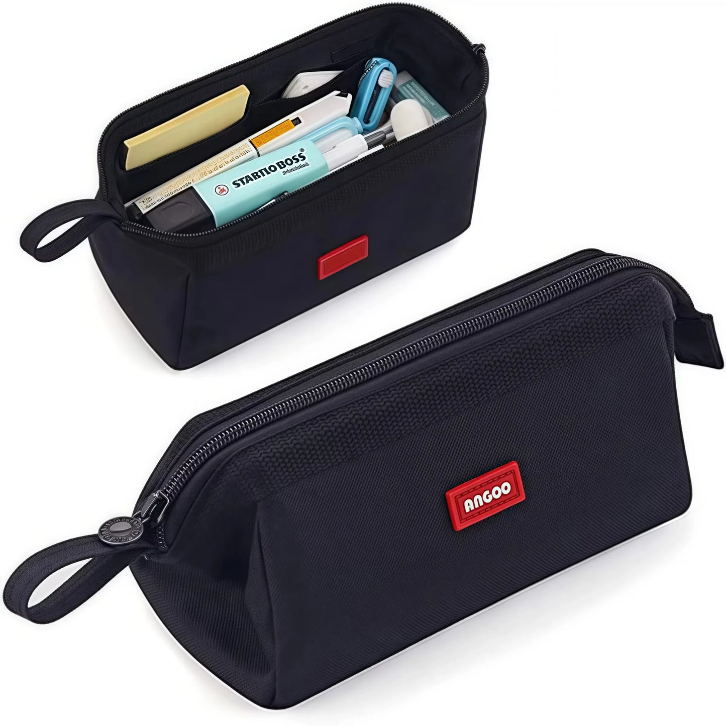 Large Capacity Pencil Case With Pen Holder Label Minimalist Student Stationery Storage Creative Stationery Storage Bag - Ice Cream Cake