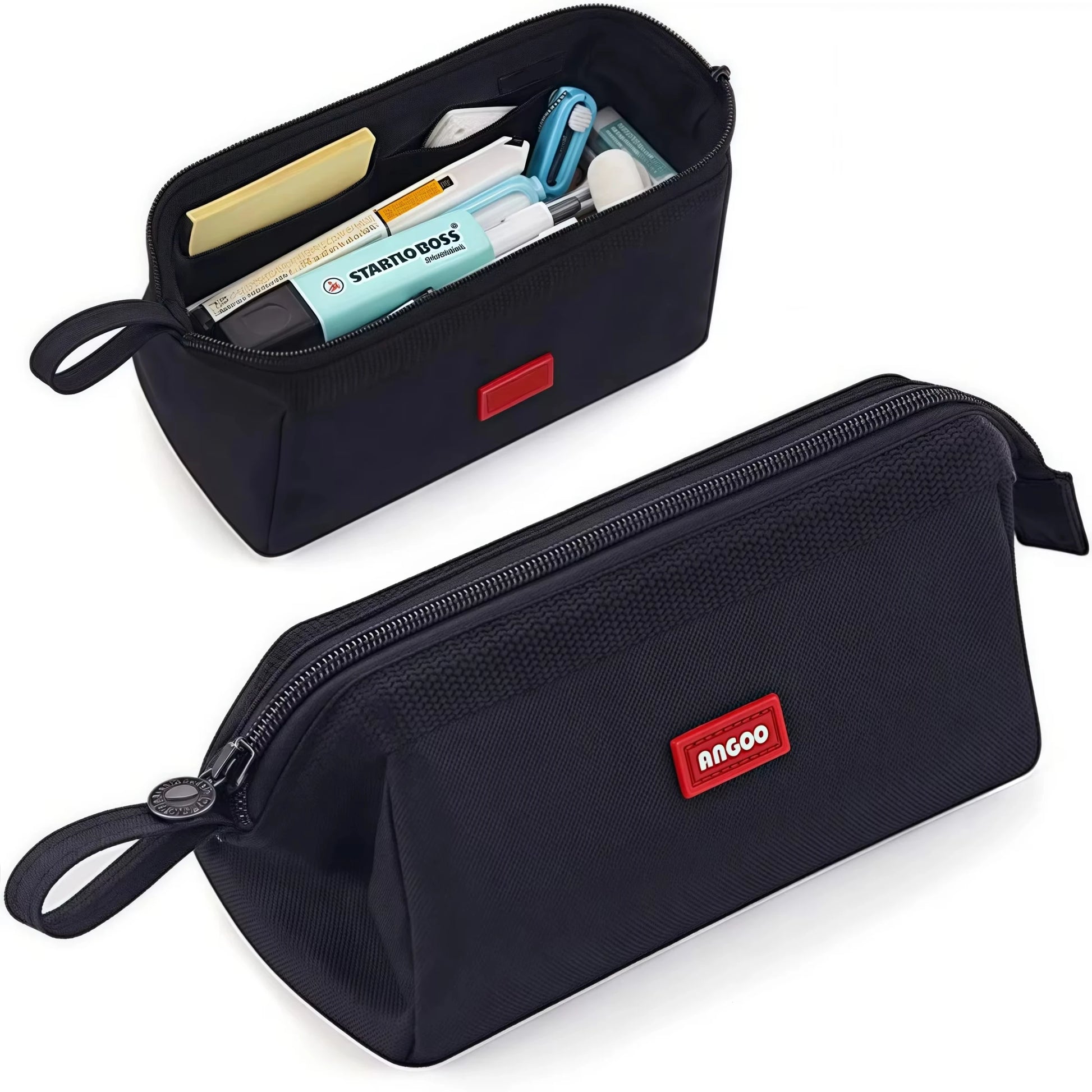 Large Capacity Pencil Case With Pen Holder Label Minimalist Student Stationery Storage Creative Stationery Storage Bag - Ice Cream Cake