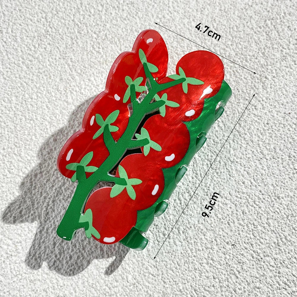 Tomato Bunch Hair Clip Claw