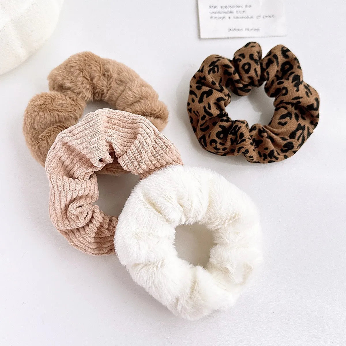 Coffee Time Hair Scrunchie Set