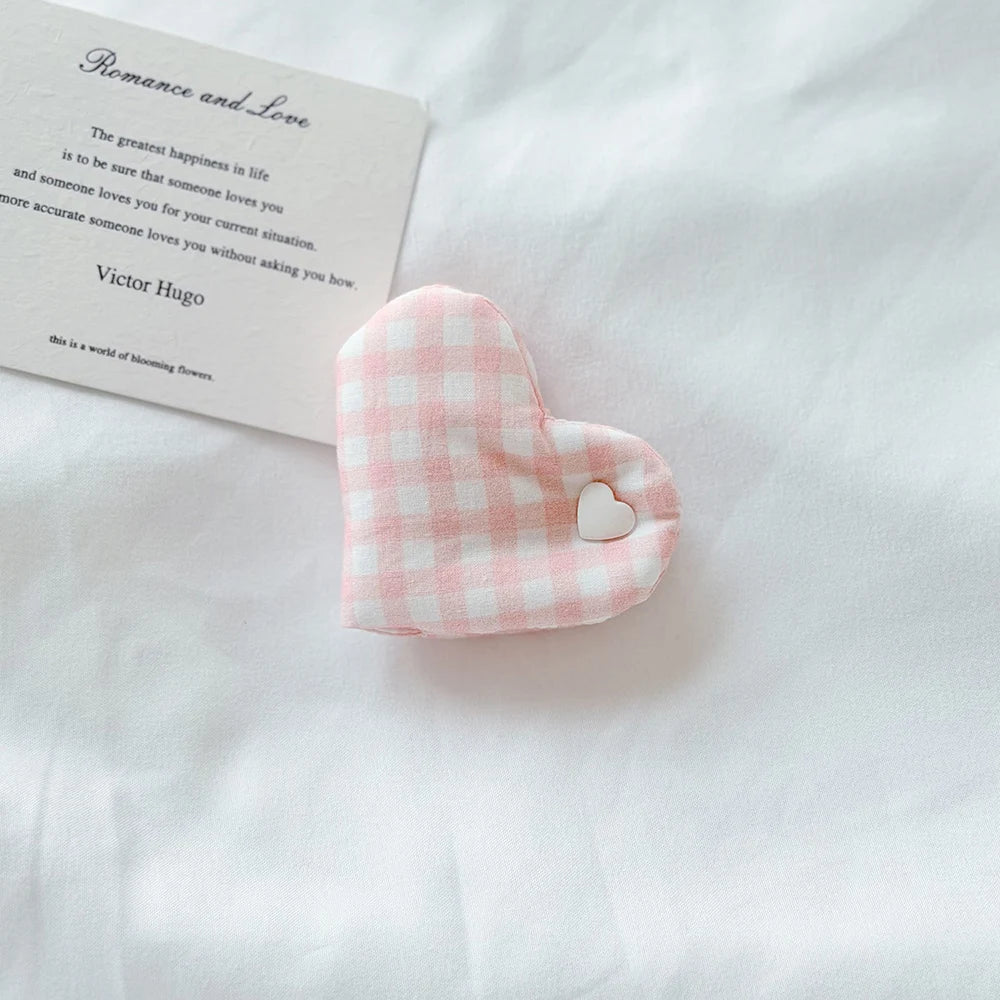 Gingham Heart Wire Tidy