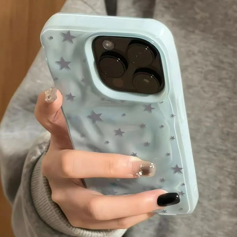Textured Star Pattern iPhone Case