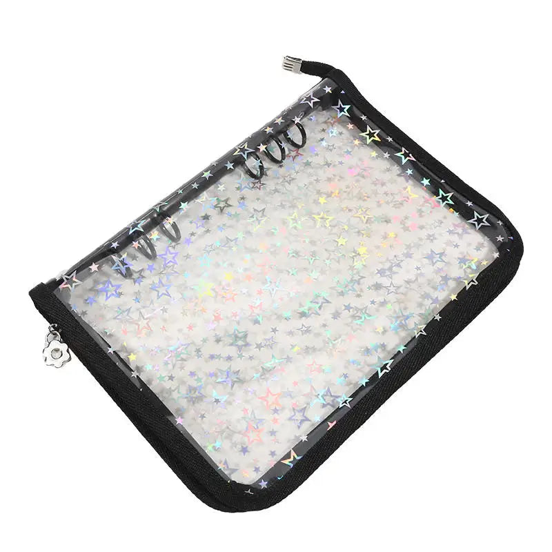 Star Glitter Photo Card Ring Binder