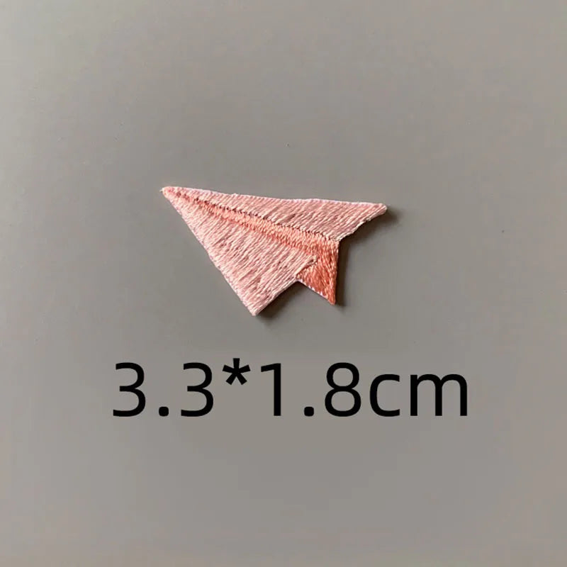Paper Plane Embroidered Patch