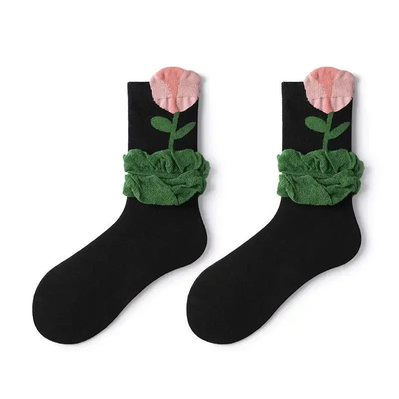 Flower Power Crew Socks
