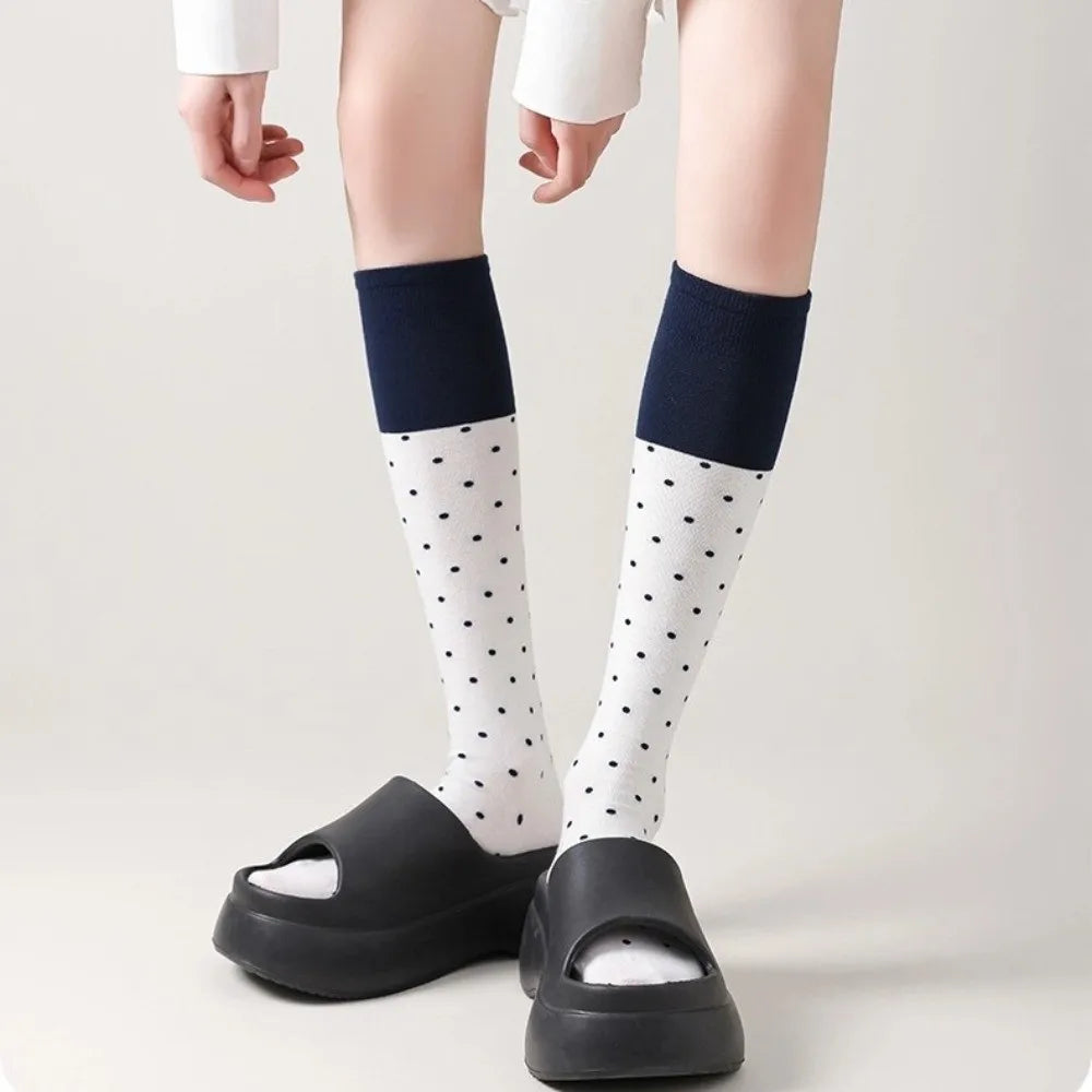 Polka Dot Colourblock Socks