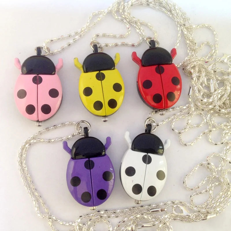 Ladybug Necklace Watch
