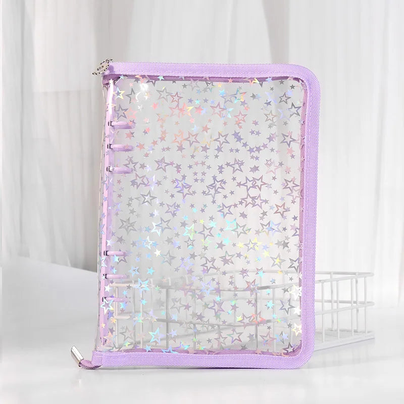 A5 Iridescent Star Ring Binder