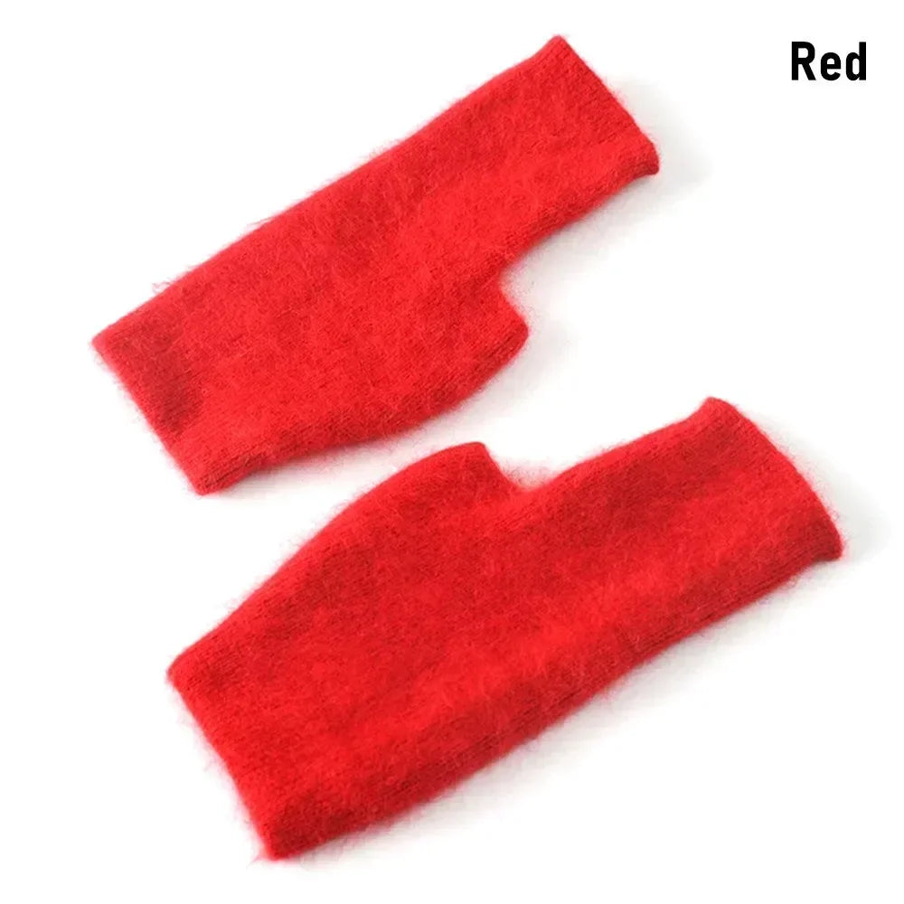 Fuzzy Fingerless Gloves