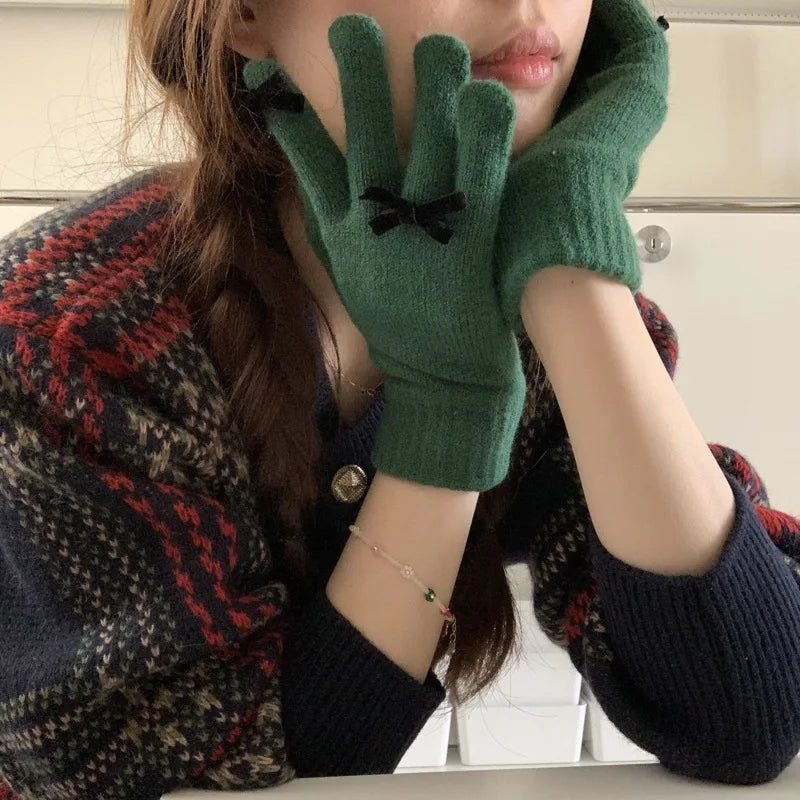 Coquette Ribbon Gloves (12 Colours)
