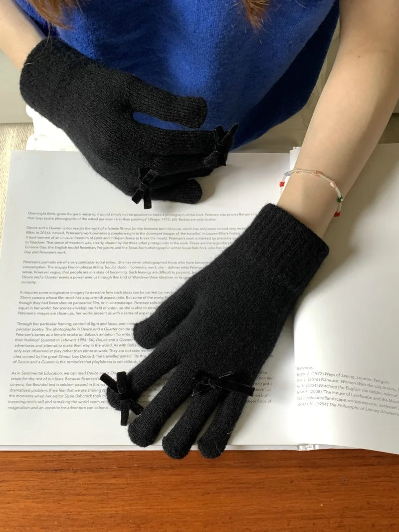 Coquette Ribbon Gloves (12 Colours)