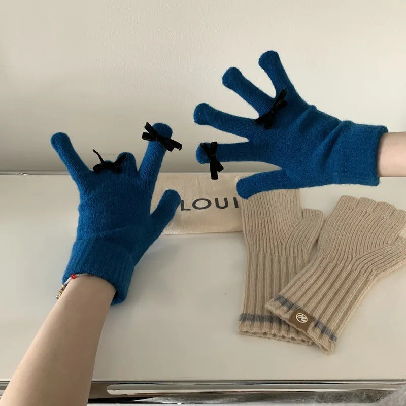 Coquette Ribbon Gloves (12 Colours)