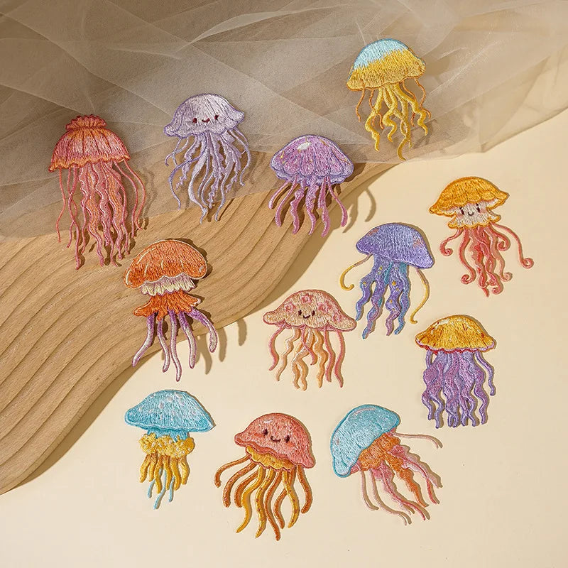 Sealife Embroidered Iron-On Patch
