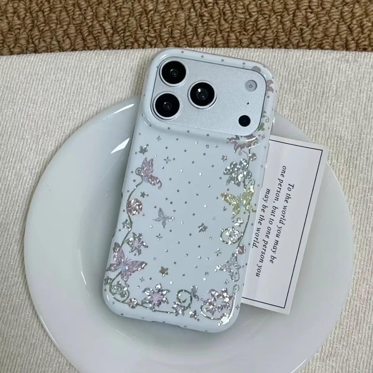 Blue Glitter iPhone Case