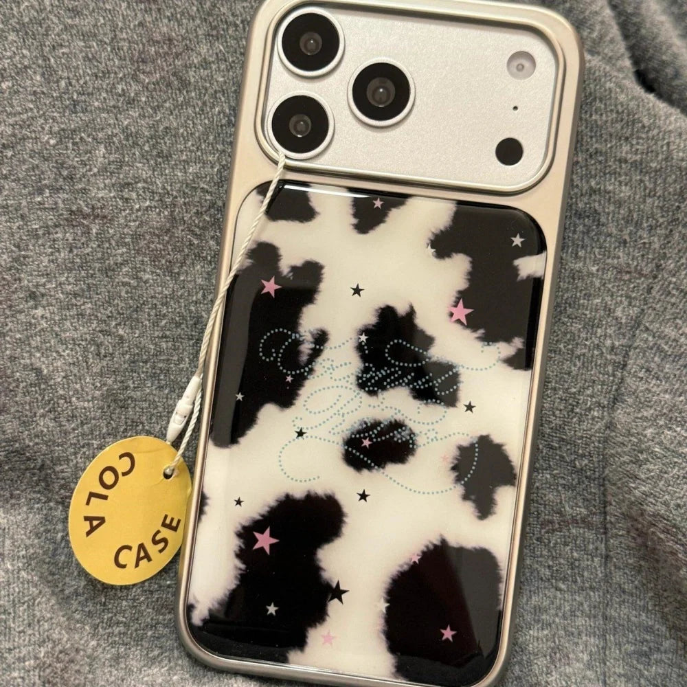 Starry Cow Pattern iPhone Case