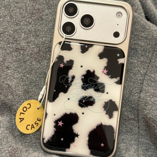 Starry Cow Pattern iPhone Case - Ice Cream Cake