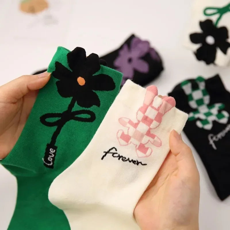 Flower Power Crew Socks