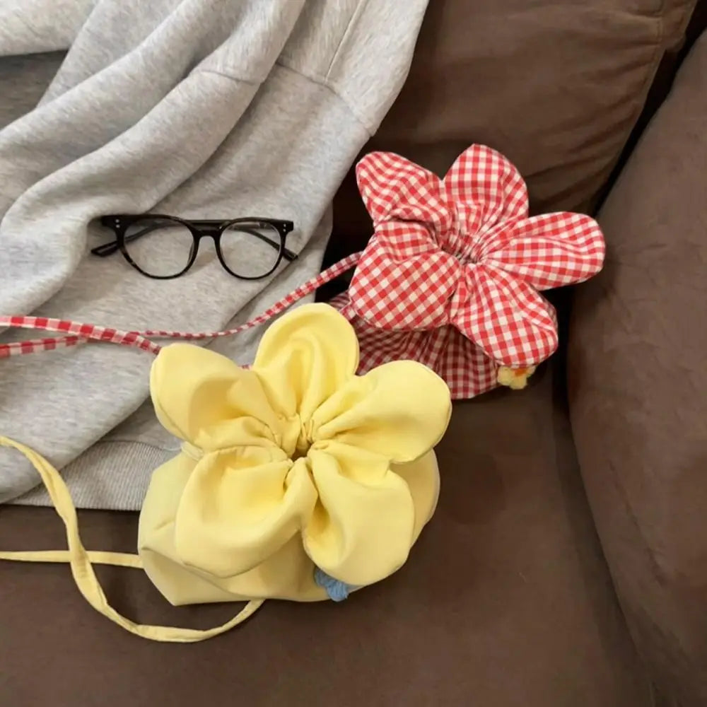 Drawstring Flower Petal Purse (3 Colours) - Ice Cream Cake