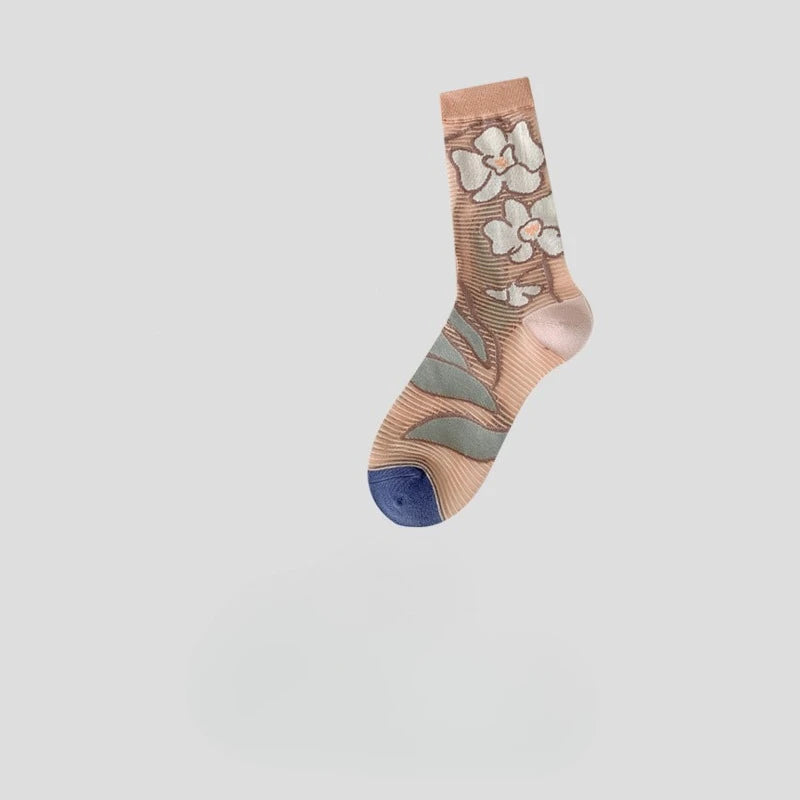 Pastel Floral Crew Sock Set