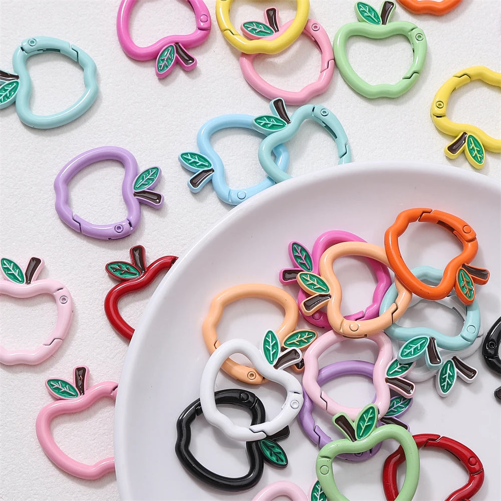 Mini Apple Shaped Carabiner Clip