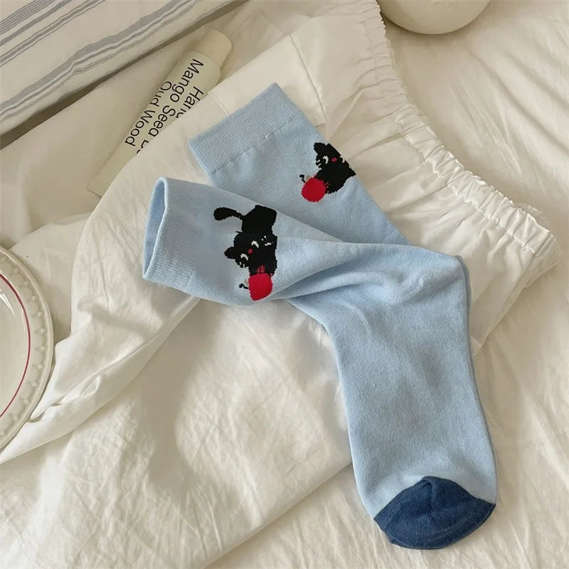 Cartoon Cats Crew Socks