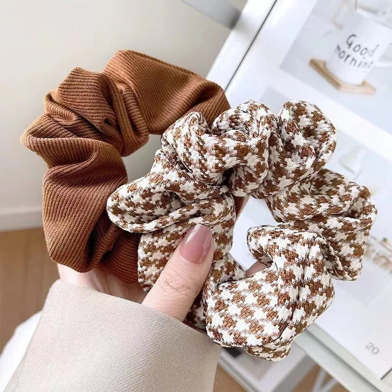 Coffee Time Hair Scrunchie Set