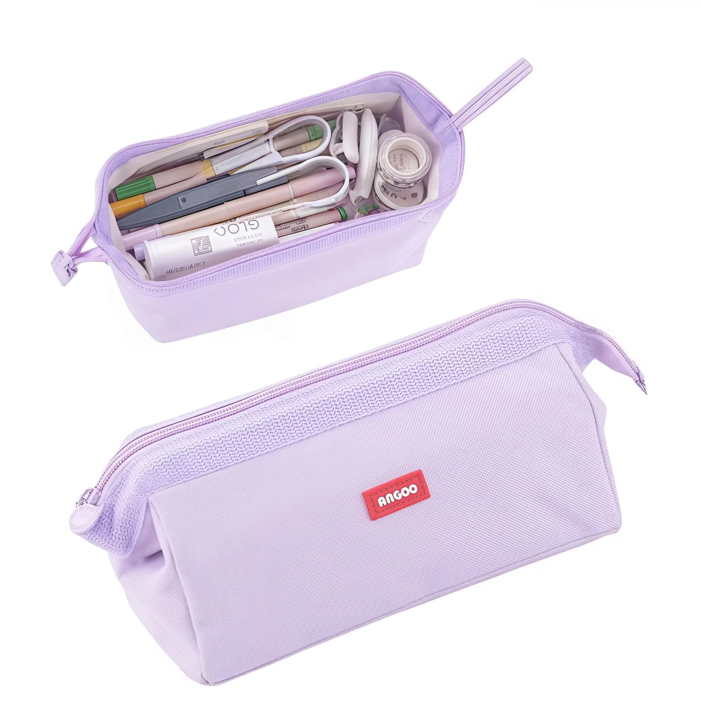 Large Capacity Pencil Case With Pen Holder Label Minimalist Student Stationery Storage Creative Stationery Storage Bag - Ice Cream Cake