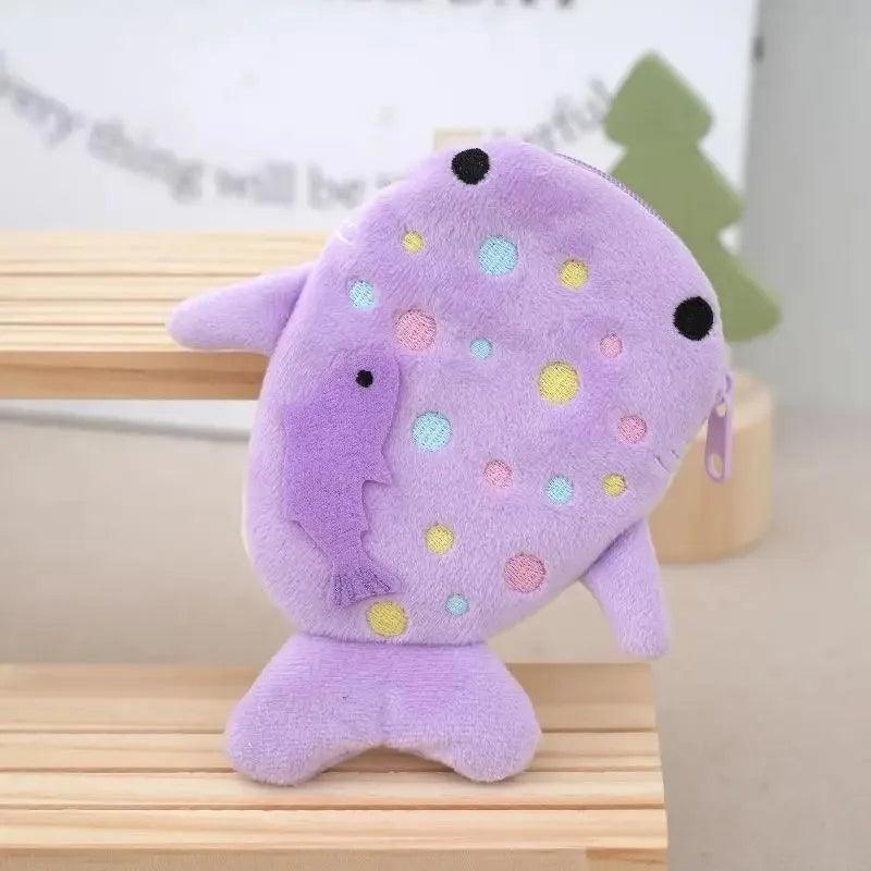 Plush Whale Shark Coin Purse (8 Colours) - Ice Cream Cake