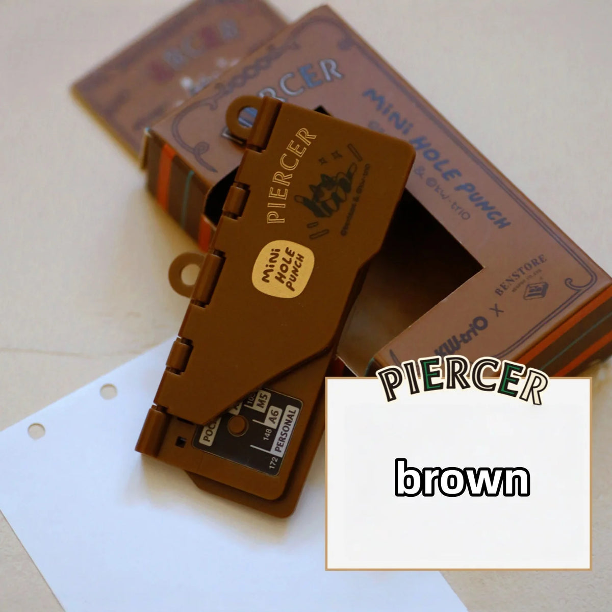 Cat Print Portable Hole Punch