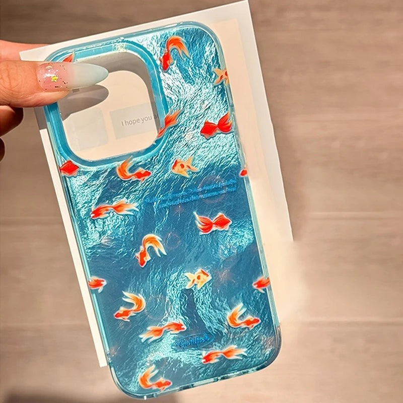Iridescent Goldfish iPhone Case