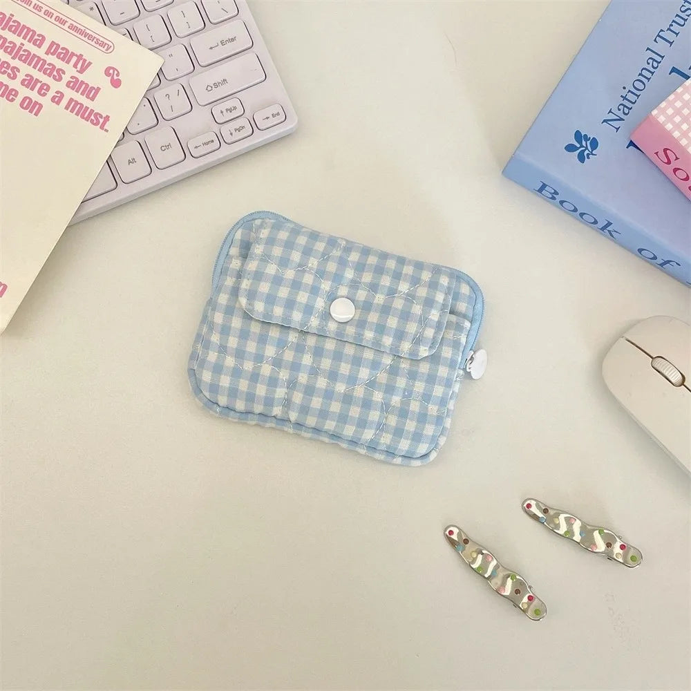 Mini Gingham Coin Purse