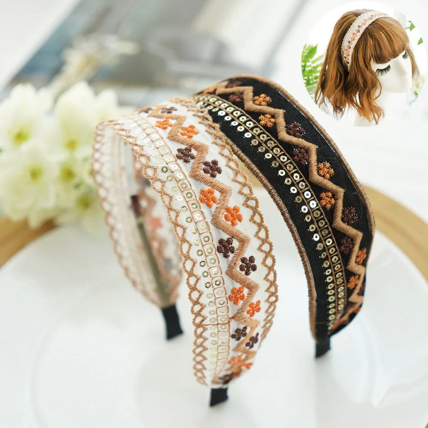 Cottagecore Embroidered Headband