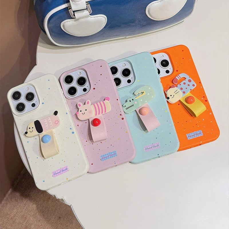 Animal Finger Ring iPhone Case
