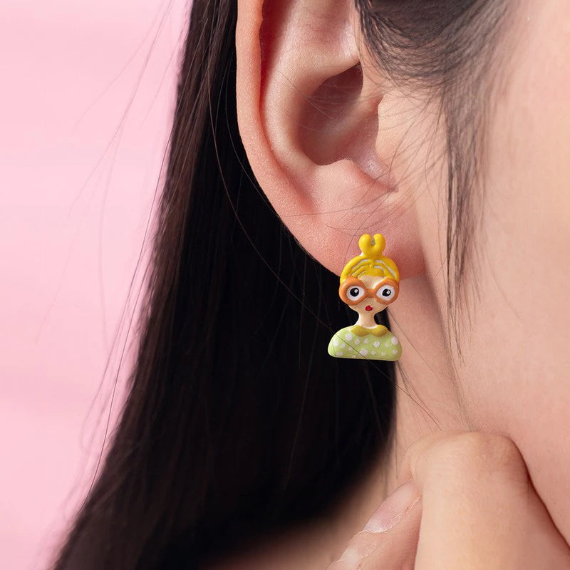 Cartoon People Pop Stud Earrings (20 Designs)