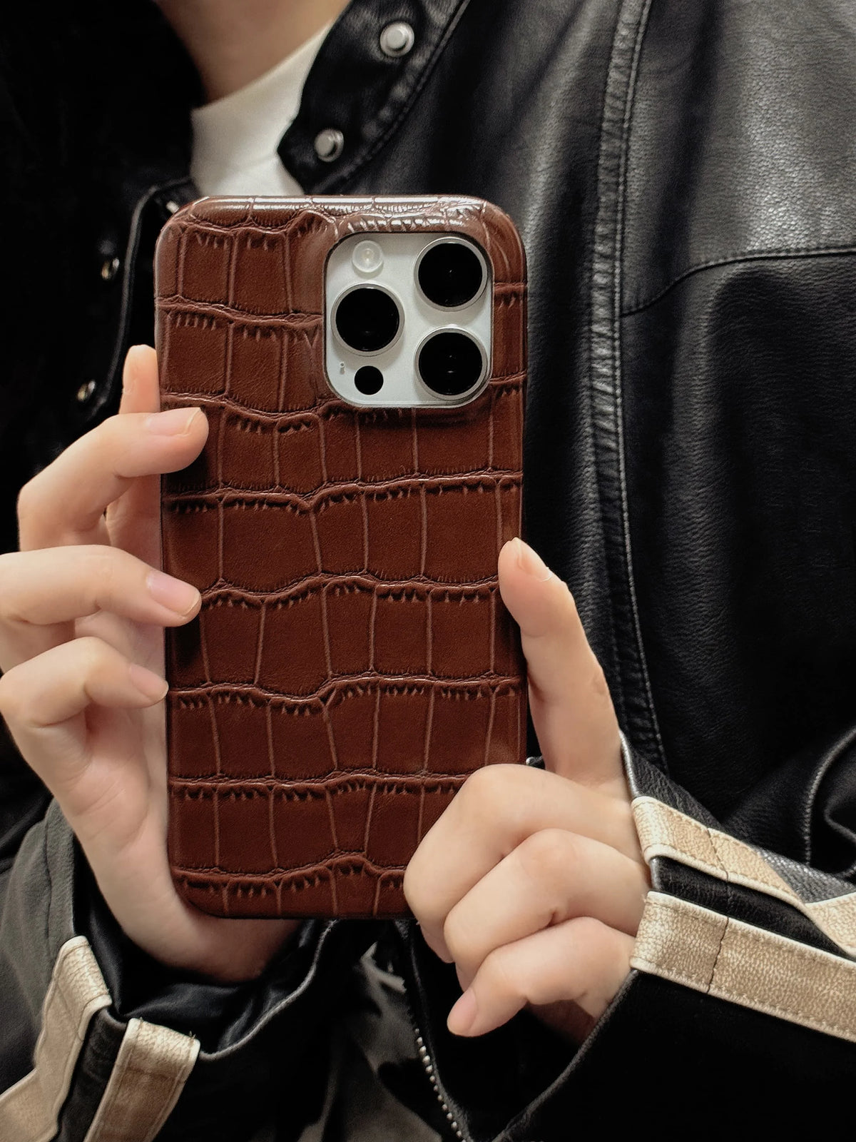 Faux Croc iPhone Case