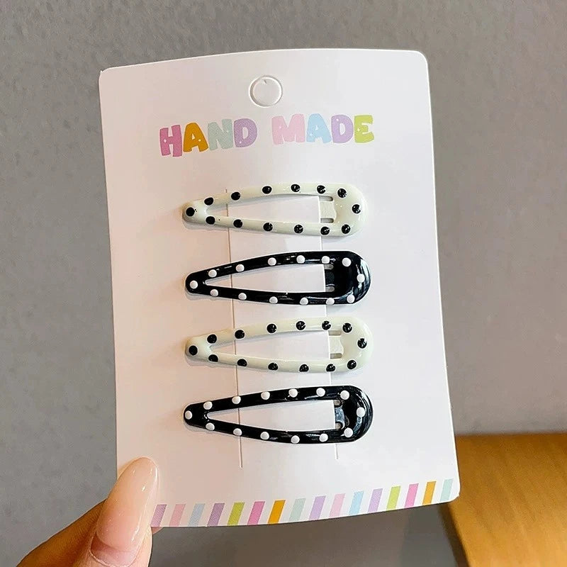 y2K Polka Dot Hair Clip Sets