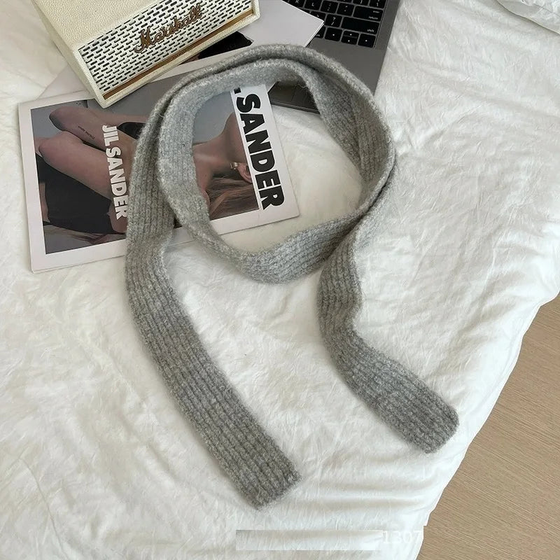 Fluffy y2K Skinny Scarf